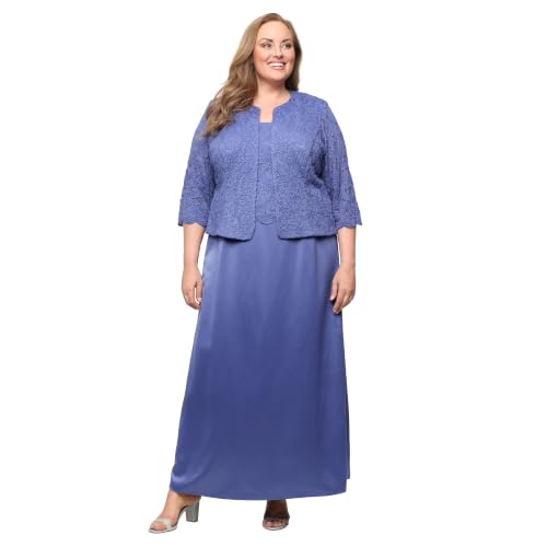 Image of Alex Evenings Womens Two Piece Mother of The Bride Dress with Lace Jacket