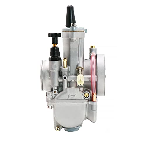 Carburetor Motorcycle Colorful Rainbow 4T Universal Refitting Parts Racing for 50 100 150 200 250cc DirtBike (Silver32MM)