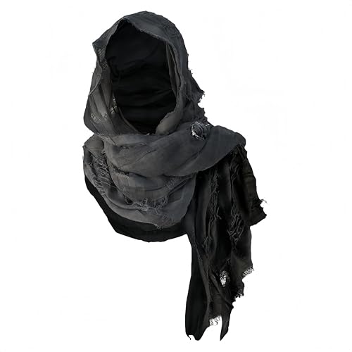 Proumhang Châle à Capuche avec Broche Viking – Écharpe Médiévale, Cape Renaissance pour Cosplay. Accessoire Unisexe,Parfait pour Costumes Historiques ou...