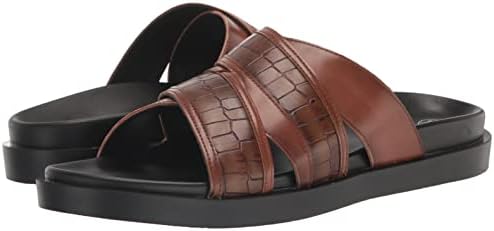 Stacy Adams Men's Mondo Cross Strap Slide Sandal, Cognac, 14 | Image 6