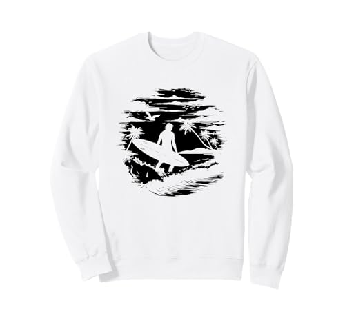 Surfing Guy Surfboard Sweatshirt