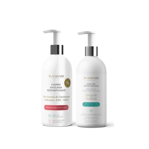 Wiohair Champú y Mascarilla Anticaída 300ml | Previene la caída y Regula la grasa | Cabello limpio, con volumen y brillante | Sin Siliconas y Parabenos | Para Hombres y Mujeres
