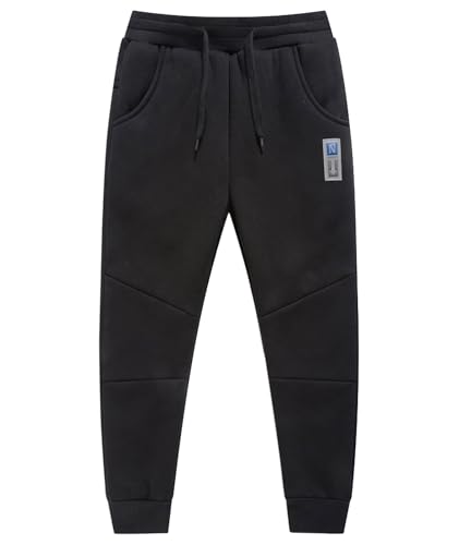 YOUNGSOUL Jungen Sporthose Gefütterte Jogginghose Kinder Sweathose Thermo...