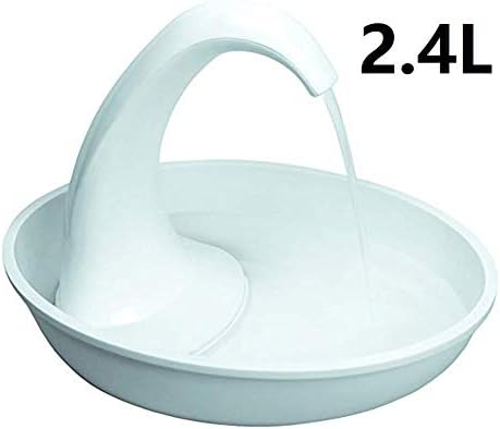 Swan Pet Water Fountain, 80oz Pets Drinking Fountain, Automatic Circulation Feeding Filtered Water Flowing Dispenser, Swan Shape Silent Dog Cat Fountains Bowls Filter Waterer for Cats Dogs