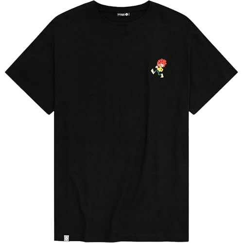 T-shirt Bavarian Caps noir homme vêtement coton col rond Grantig V2 L