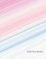 Sketch Book: Personalized Artist Sketchbook | Pink and Blue Watercolor Stripes | 109 Blank Pages, Sketching, Drawing and Creative Doodling. Notebook Journal to Draw In, Art Workbook 1797879685 Book Cover