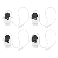 ECSiNG 4 Stücke 2x2A 250V Ein-Aus Miniatur Mini Zugschnurschalter Seitenzug Ersatz Home Wandleuchte Decke Zugschnurschalter Badezimmer