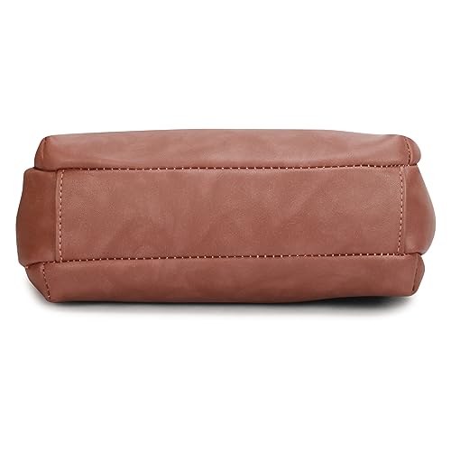 Image of Women Handbags Shoulder Hobo Bag Purse Trendy Casual Lightweight Slingbag (Pink)