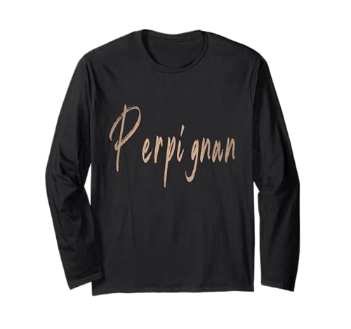 Perpignan Francia Diseño Elegante Vintage Manga Larga
