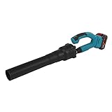 MEELRYD Ventola a batteria 21 V (ioni di litio, 38 m/s, 5 livelli + tubo rimovibile, batteria e caricatore), soffiatore d