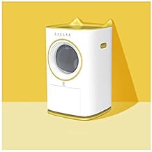 Cat Litter Boxes/Cat Litter Pan Innovative Automatic Cat Litter Box Intelligent Automatic Cleaning Electric Shovel Cat Toilet Anti-Odor, Fully Enclosed Large Pet Toilet Color Yellow