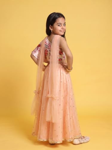 Image of Nautinati Girls Lehenga Choli Set