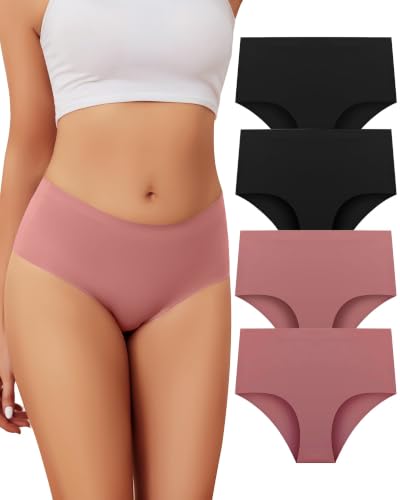 Jaywan Womens Seamless Bikini Cheeky Underwear No Show Hipster Breathable Stretch Invisibles Panties S-XL - image 1