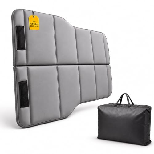 Image of Car Mattress for Suburban 2007-2014, Upgraded Non-Inflatable Thickened Foam SUV Car Camping Mattress, Foldable Trunk Sleeping Pad Car Bed Mattress for Road Trips Camping Travel