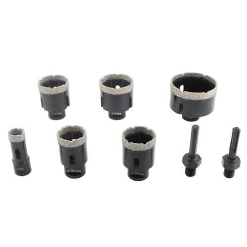 Set 8 Pzas Brocas Diamante Seco Núcleo M14 miniatura 1