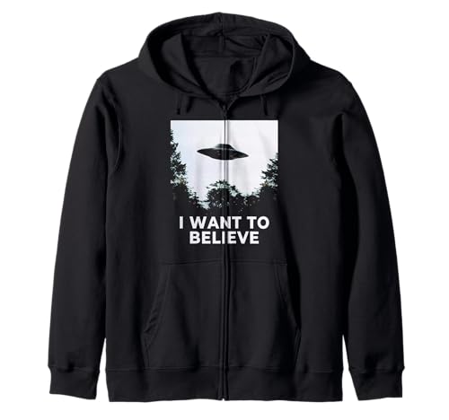 Alien UFO Hunter Cacciatore di alieni Astronave Alien Cool A Felpa con Cappuccio