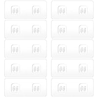 Guyode 10 Stück Klebehaken für Ecke Duschablage, Korb Dusche Caddy für Badezimmer, Badregal Ohne Bohren, Duschablage Ohne Bohren Ecke, Shower Caddy Adhesive Hooks Replacement Seifenschale