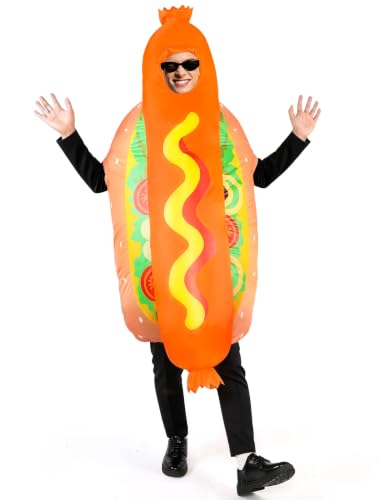 Wabolay Inflatable Hot Dog Costume Adult...