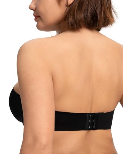 HSIA Strapless Bra for Large Breasts, Plus Size Minimizer Push Up Underwire - image 3