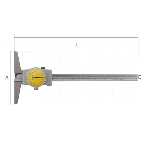 Calibrador de profundidad con escala 0-150mm acero inoxidable miniatura 2
