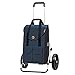 Produktbild Exklusiv Andersen Einkaufstrolley - Royal Shopper XXL Jacob blau 54 L - Aluminium - klappbar - belastbar bis 50 kg - 3-Speichen Rad Ø 25 cm - Aufhängung für Einkaufswagen