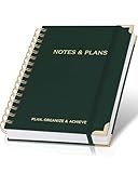 Aesthetic Daily Planner And Notebook With Hourly Schedule - Aesthetic Spiral To do List Notepad For Work/Home to Organize Tasks And Appointments - Stylish School/Office Supplies Book For Women