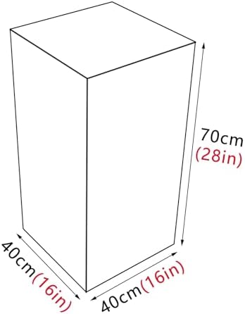 Clear Acrylic Display Stand for Collectibles, Seamless Risers with Hollow Bottoms, Reusable Store Window Decor, 20x20x90cm / 8x8x36in, Perfect for Retail and Home Use