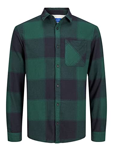 Preisvergleich Produktbild JACK & JONES Herren Hemd Owen weiß / pastellgrün / dunkelgrün S