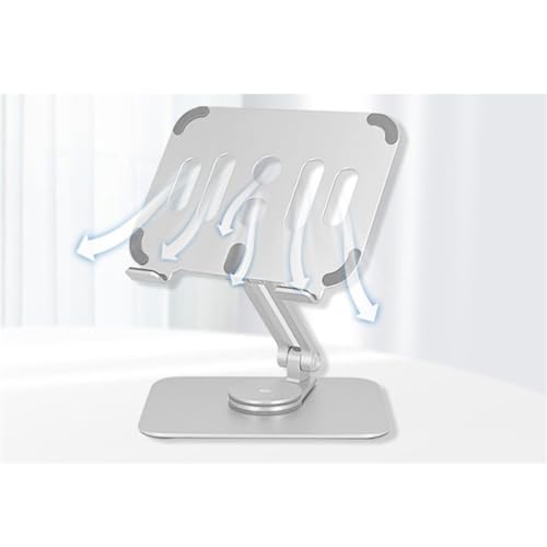 Support de plaque rotative aluminium pliable bureau support réglable 3 axes - 2