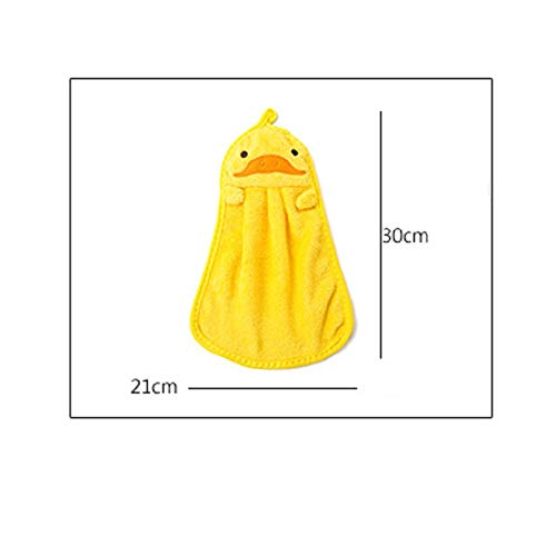 Soft Coral Velvet Towel Bathroom supplies cute Hand Towel Absorbent Microfiber Cloth Cartoon Animal Hanging Dishcloths Kitchen Accessories | Tableware Household Cleaning Towel (Blue Elephant, Pack of 1) 2