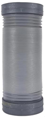 Image of All In One 6 Inch (150MM) PVC Kitchen Chimney Pipe 6 feet | Flexible | Plastic Duct Hose Pipe | Foldable | Stretchable | Grey color | For home, kitchen, office and industrial use.