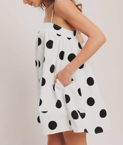 Image of Women Boho Floral Mini Cami Dress Spaghetti Strap Flowy Sling Dress Graphic Backless Summer Holiday Sundress