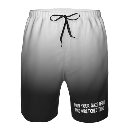 Turn Your Gaze Upon This Wretched Thing Men's Casual Board Shorts Swim Trunks Bathing Suits,4