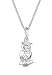 Produktbild Elli Halskette Damen Eule Anhänger Tier in 925 Sterling Silber