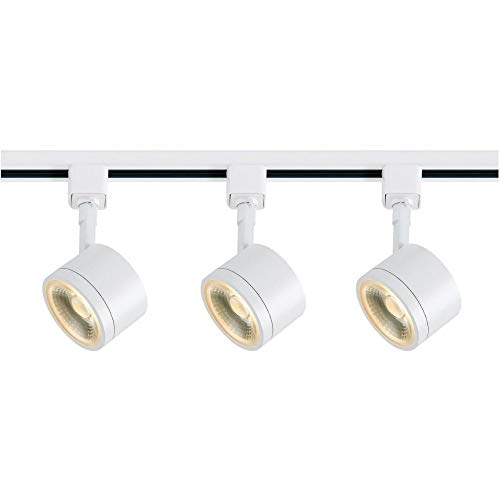 Luz de pista redonda de 36 W 3 LED, 3 pulgadas de ancho por 2.88 pulgadas de alto, acabado negro, 3000 K 5