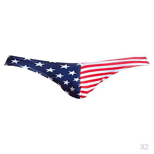 2x Men's Comfy Thongs G-string Jockstrap Briefs Sexy Mens Underpants Underwear-image-42