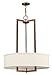 Hinkley Hampton Medium Drum Chandelier in Brushed Bronze