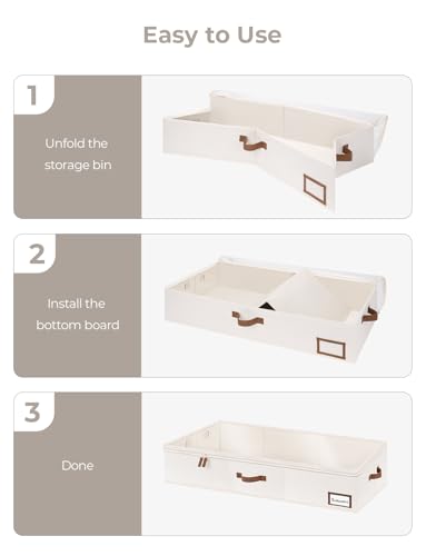 Storageworks Underbed Storage Box, Under Bed Clothes Organizer With Sturdy Structure And Ultra Thick Fabric thumb #7
