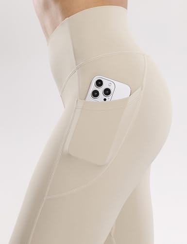 ENERBLOOM Leggings de treino feminino com bolsos calças de ioga de cintura alta 28 