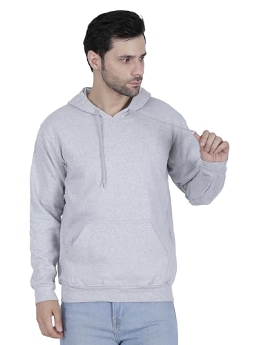 Image of Mastyle Men's Solid Hoodies |100% Rich Cotton Fleece 400 GSM | Wrinkle Free