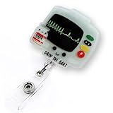 Funny Drop the Beat Adenosine Badge Reel Retractable for ER Nurse, Cardiology Doctor & Medical Worker | Cardiac Monitor EKG Nurse ID Badge Holder with Alligator Clip & 24” Durable Nylon Cord | Acrylic