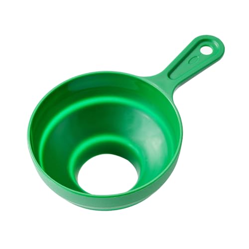Collapsible Silicone Kitchen Funnel for Easy Transfer and Pouring with Wide Mouth Design, Green