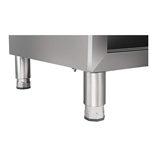 Royal Catering - RCAT-200/60-C - Edelstahl Arbeitsschrank - In der Breite 200 cm - mit Aufkantung – Bild 3