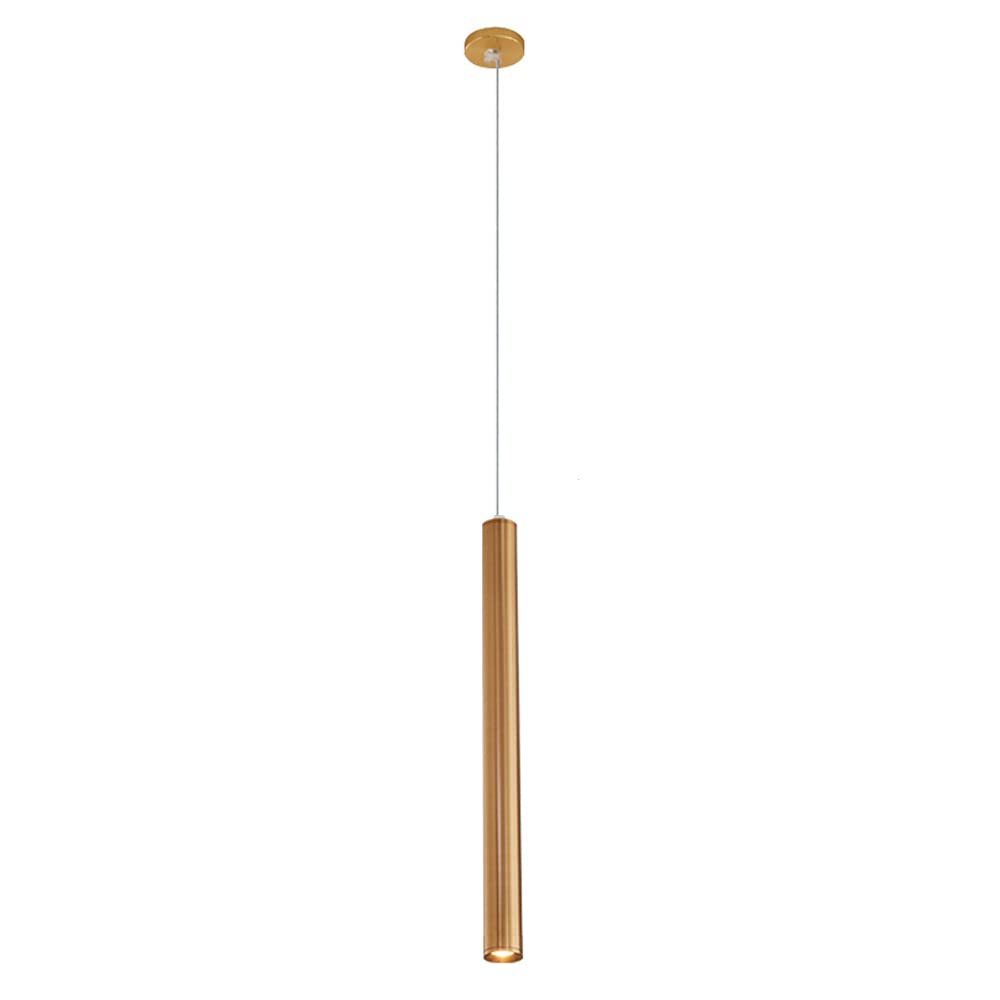 Lámpara colgante LED minimalista de tubo largo para iluminar barras de cocina