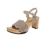 softclox 2019  Softclox S3545 Lissy Kaschmir - Damen Schuhe Sandaletten - 02-Schlamm, Größe:39 EU