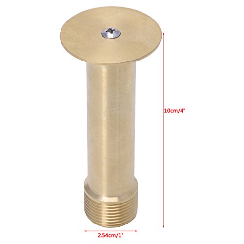 FUNCOCO Springbrunnendüse, 1/2 DN15 3/4 DN20 Messingteich Halbkugelförmige Springbrunnendüse Teichsprühkopf