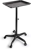 CGCSYZ Carro utilitario Organizador Carro de Almacenamiento Carro de Servicio Bandeja de salón de Metal para Corte de Tatuajes, Peluquería Equipo médico den(Negro