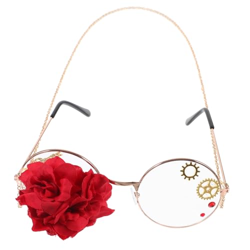 Healeved Vintage Glasses Frame Lolita Glasses Punk Style Party Eyewear Halloween Costumes Decorative