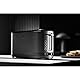 WMF Küchenminis Langschlitztoaster 2 Scheiben mit Brötchenaufsatz, Toaster schmal, XXL, Bagel-Funktion, 7 Bräunungsstufen, 900W, Toaster edelstahl matt, schwarz