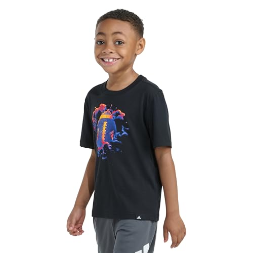 Image of adidas Boys Short Sleeve T-Shirt Sports Logo Tee